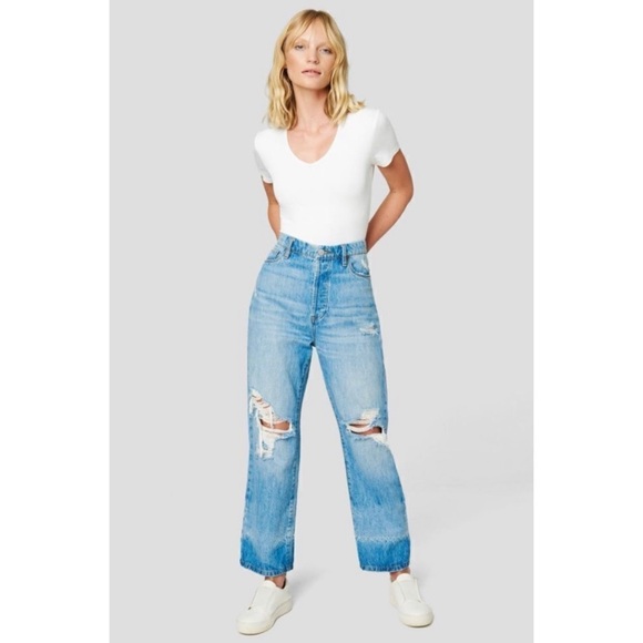 Blank NYC Denim - •Blank NYC• The Baxter Ribcage Straight Leg Distressed Jeans